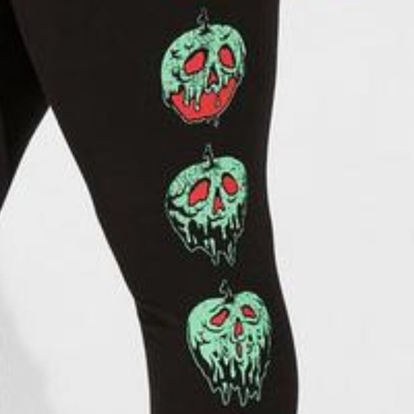 ❤️NWT VINTAGE TORRID LEGGING - SNOW WHITE - DISNEY EVIL QUEEN - POISON APPLE - Picture 2 of 13